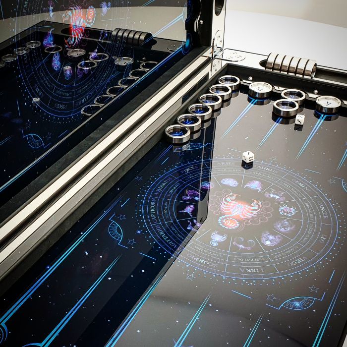 Нарды в стиле хай-тек. Дизайн под заказ. Art-limit. Нарди. Подарунок