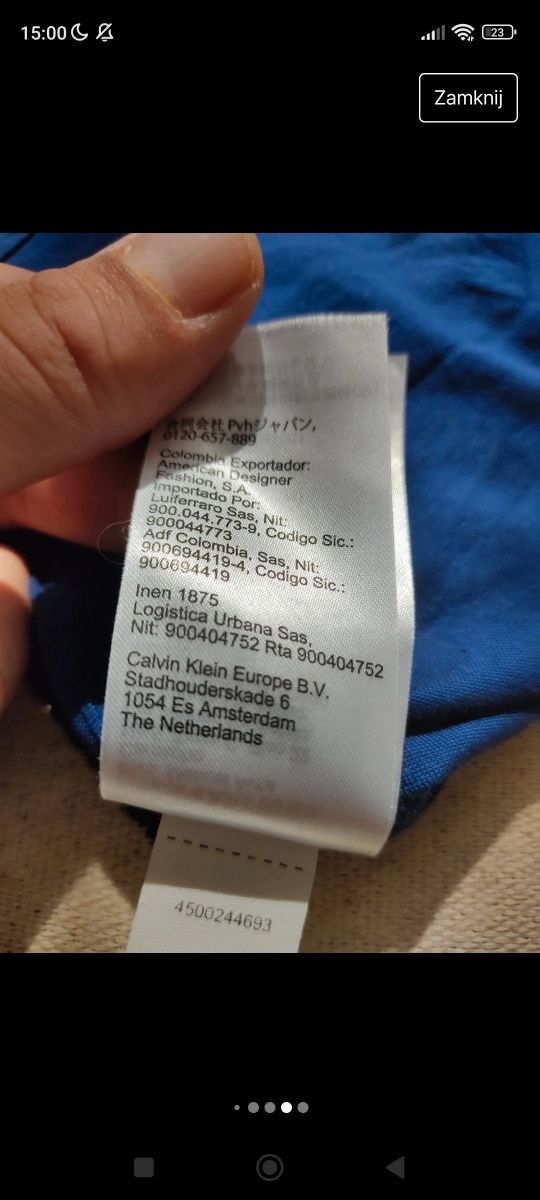 Ekstra Koszula Męska Calvin Klein (XL)