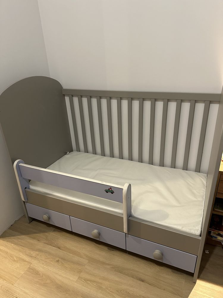 Lóżeczko z szufladami IKEA