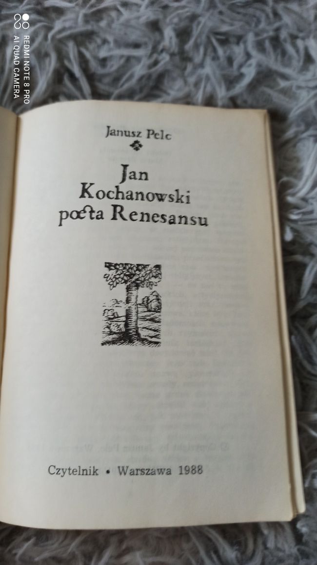 Książka Jan Kochanowski poeta renesansu - J. Pelc