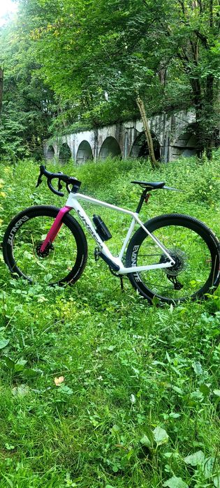 Gravel Orbea Terra carbon roz. S.    Sram axs, Garbaruk, Evanlite