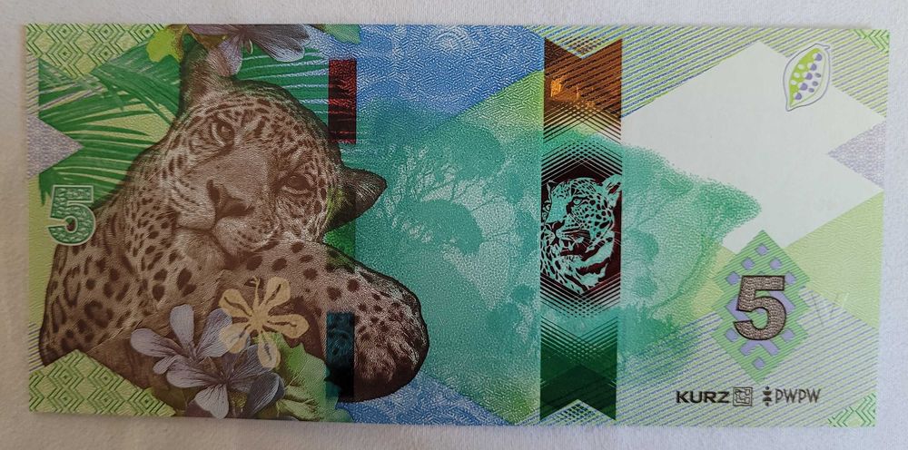 Banknot testowy PWPW, UNIVERSAL 5, magazyn CiD nr 72