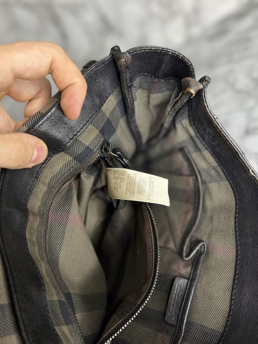 Мессенджер кожаная сумка через плечо Burberry оригинал винтаж