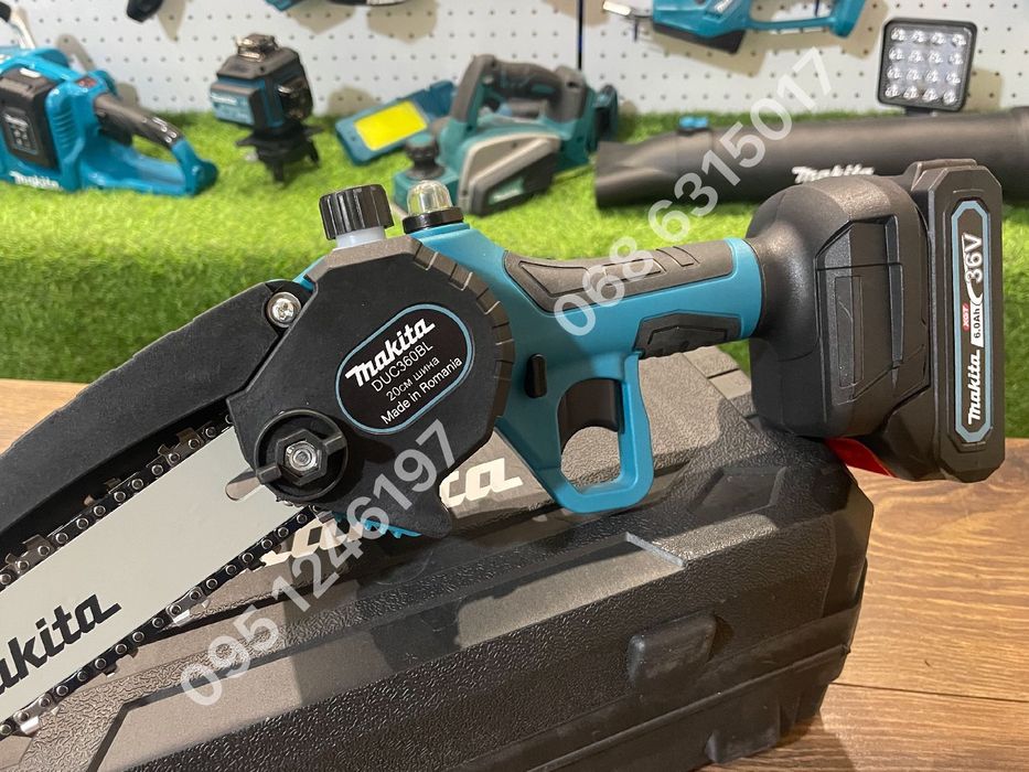Цепная пила Makita DUC360BL 36V с маслоподачей и АКБ сучкоріз кусторіз