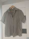 Bluzka koszulowa khaki 40 Len 100%