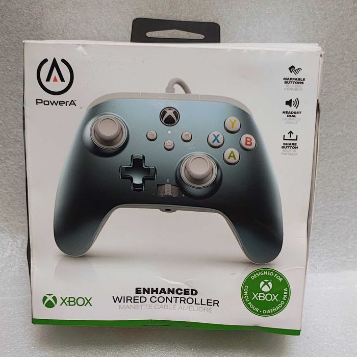 Pad PowerA Xbox Series X/S Xbox One Windows 10 Silber Ice Pudełko