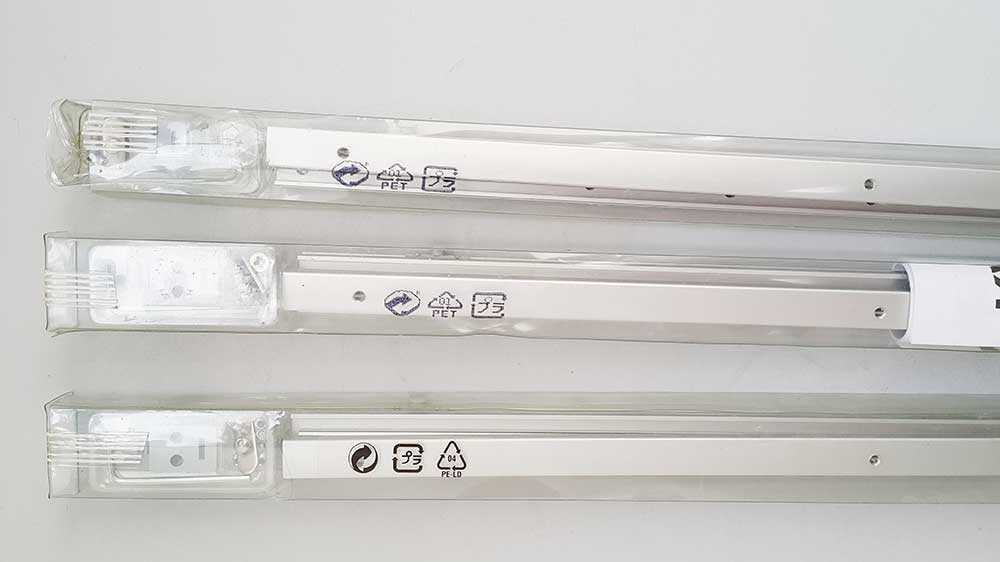 IKEA KVARTAL Karnisz aluminiowy 60 cm Srebrny 300.793.70 NOWY