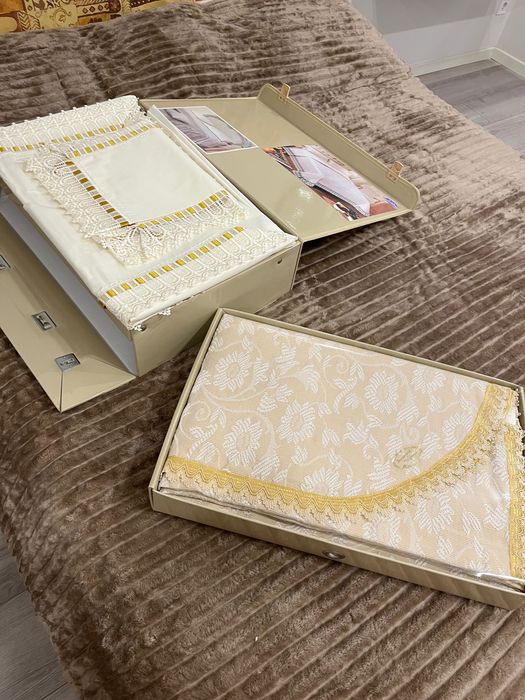 Набір постільної білизни+покривало, двоспальний, новий