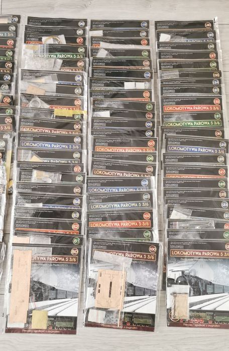 Lokomotywa parowóz S3/6 Br18 Eaglemoss Deagostini 1:32 komplet do złoż