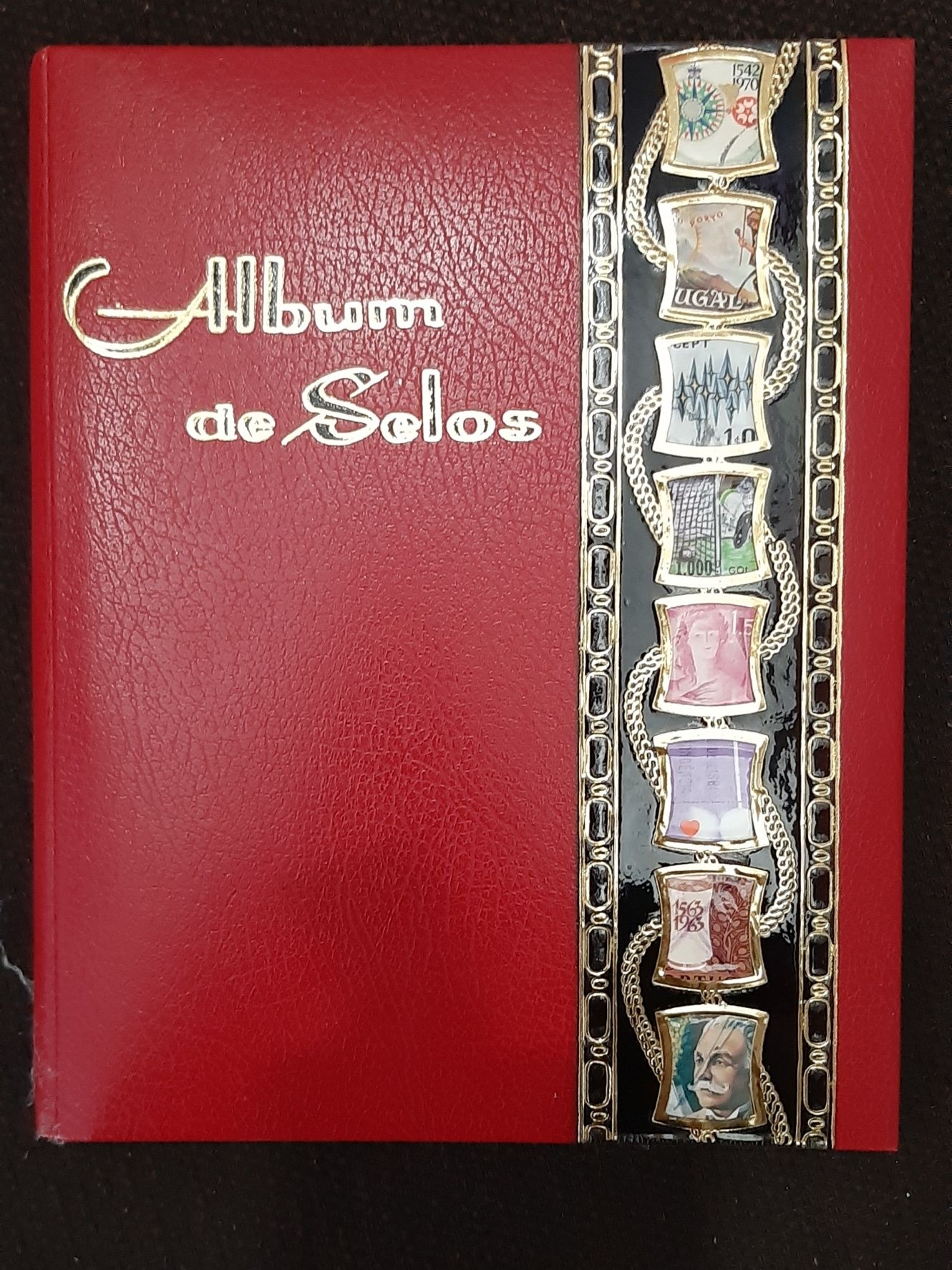 Álbum de sêlos filatelia com mais de 50 anos