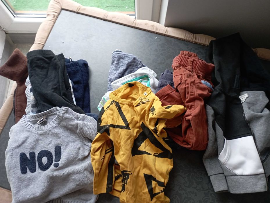Chłopiec spodnie bluza bluzy 80