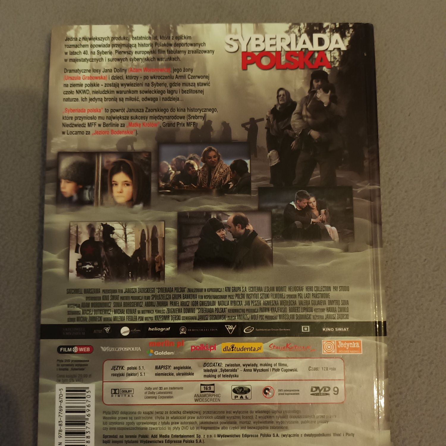 Film DVD/ Syberiada Polska / Zaorskiego