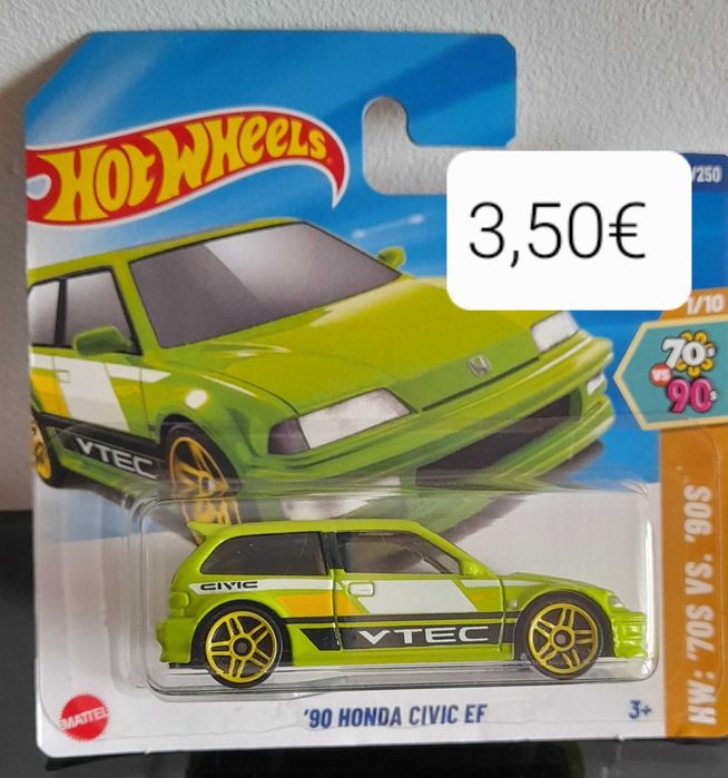 Honda civic ef, hot wheeles