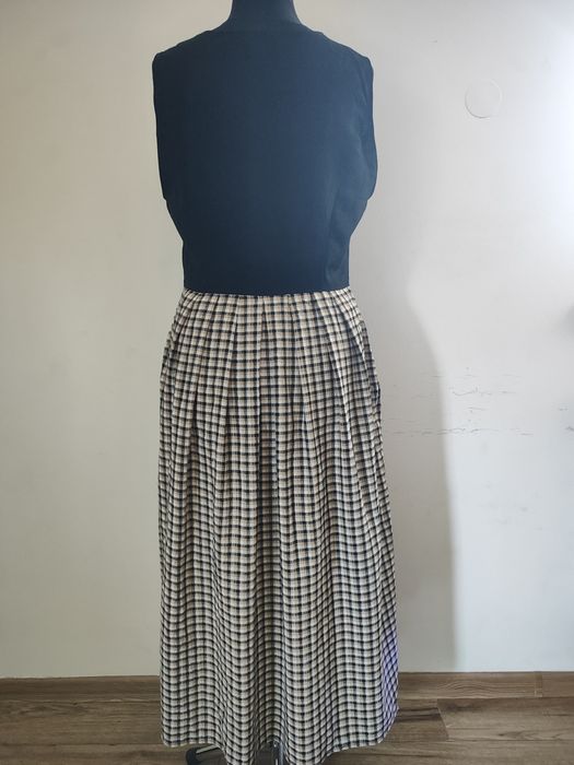 Sukienka 16 44 xl MIDI bawarska dirndl len landhaus folk Boho tracht v