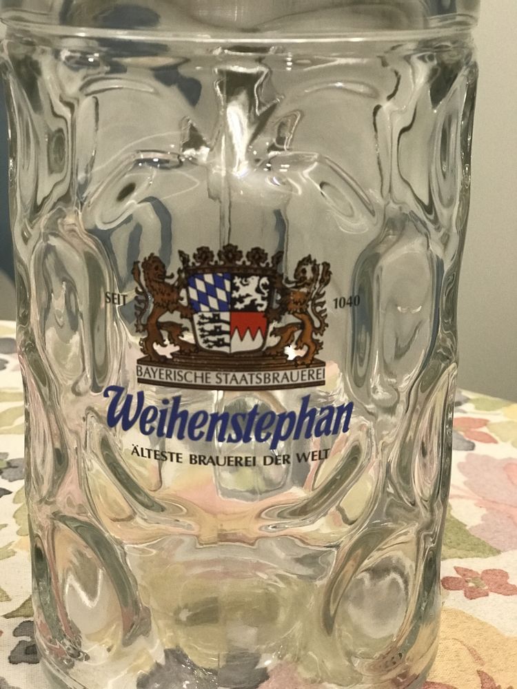 Пивний келих, кухель, бокал, пивна кружка Weihenstephan, 1 літр