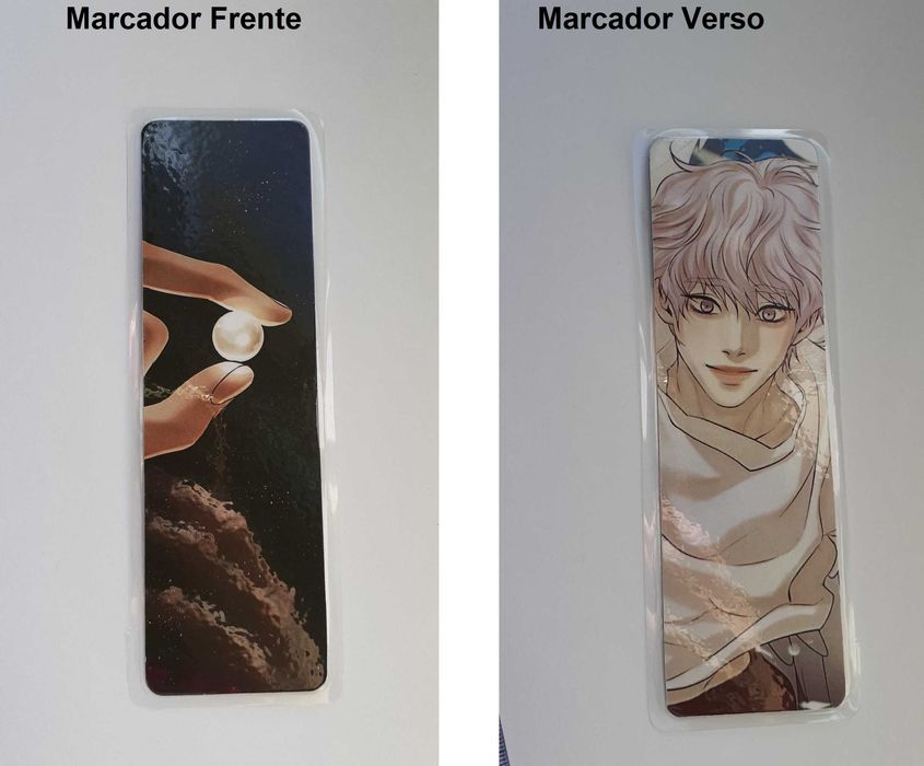 Marcador de livros e ímanes laminados anime, manhwa, BL, Yaoi