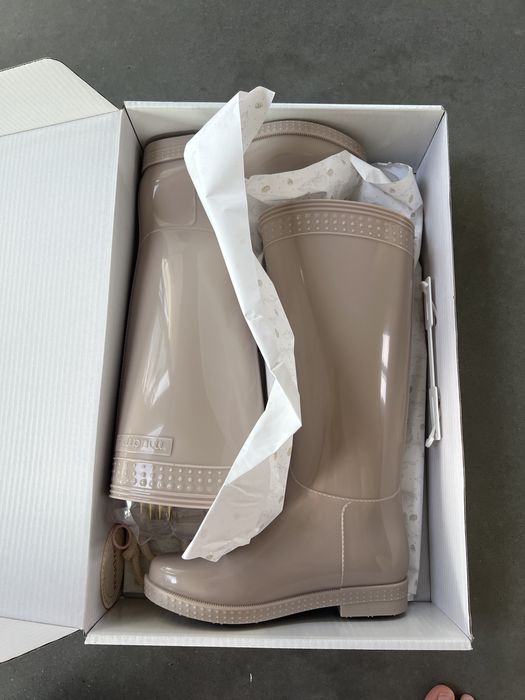 Kalosze poprosze rozm 38 nowe sand beige