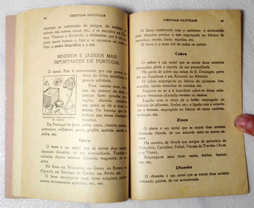 Livro Ciências Naturais (caderno mui antigo)