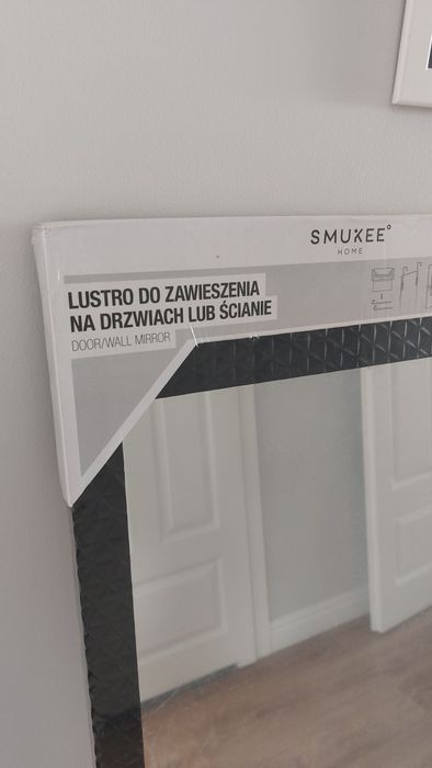 Lustro nowe Smukee czarna rama