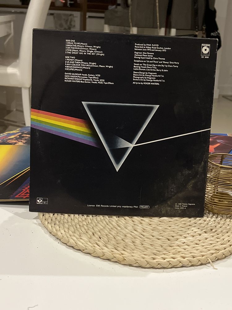 Pink floyd the dark side of the moon plyta winylowa