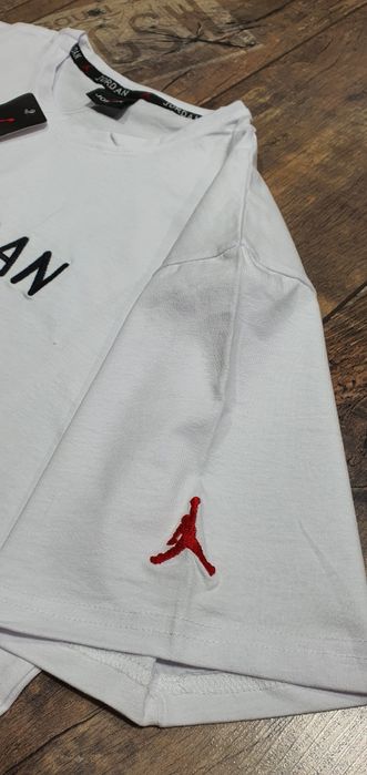 Biała koszulka męska t-shirt bawełna premium łyżwa nike L