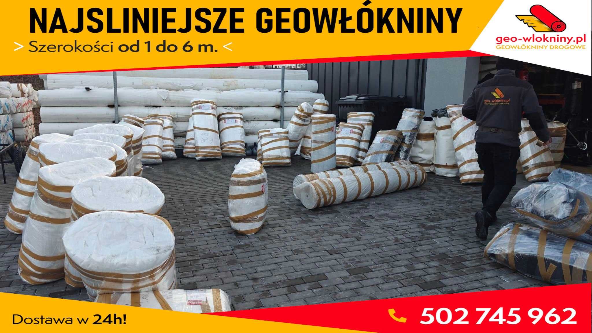 Geowłóknina Geowłókniny PP Polipropylen do 6m 200 400
