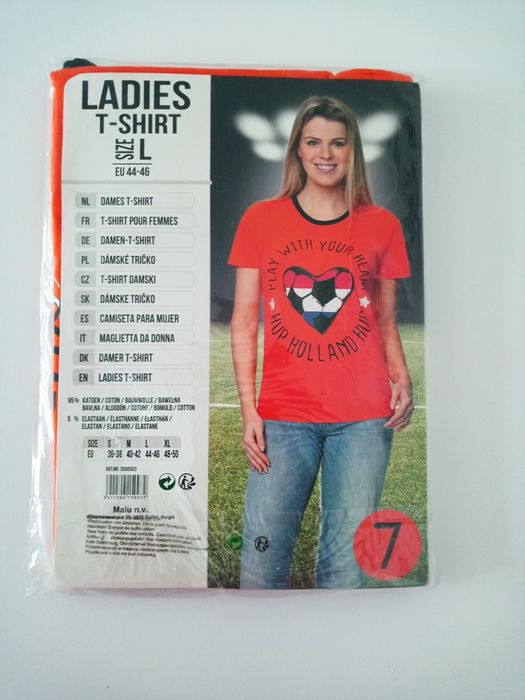 Nowa! Koszulka kibica Holandia, r. L