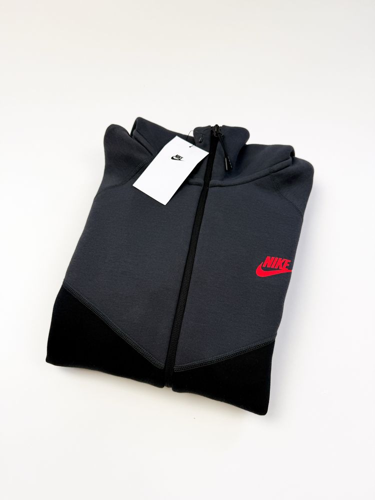 Оригінал! Чоловіче Зіп Худі Nike Tech Fleece чорне (S/M/L) / Нове!