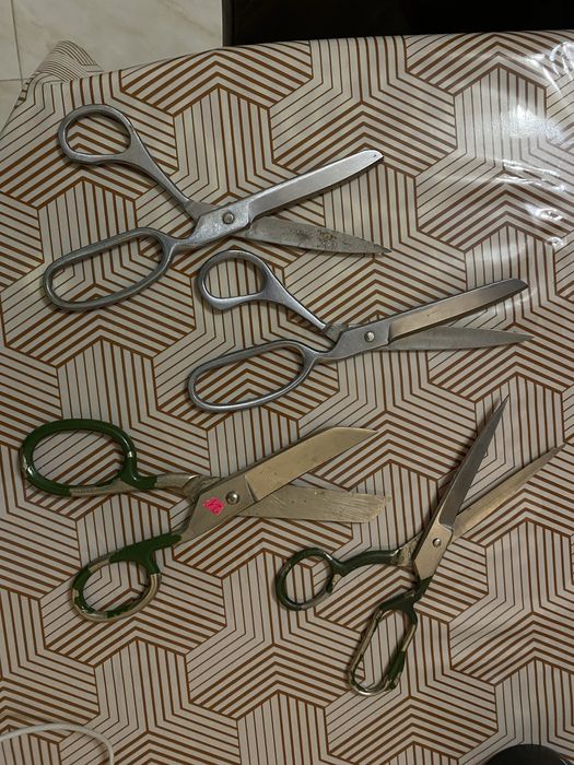 Комплект з 4х пар кравецьких ножиць