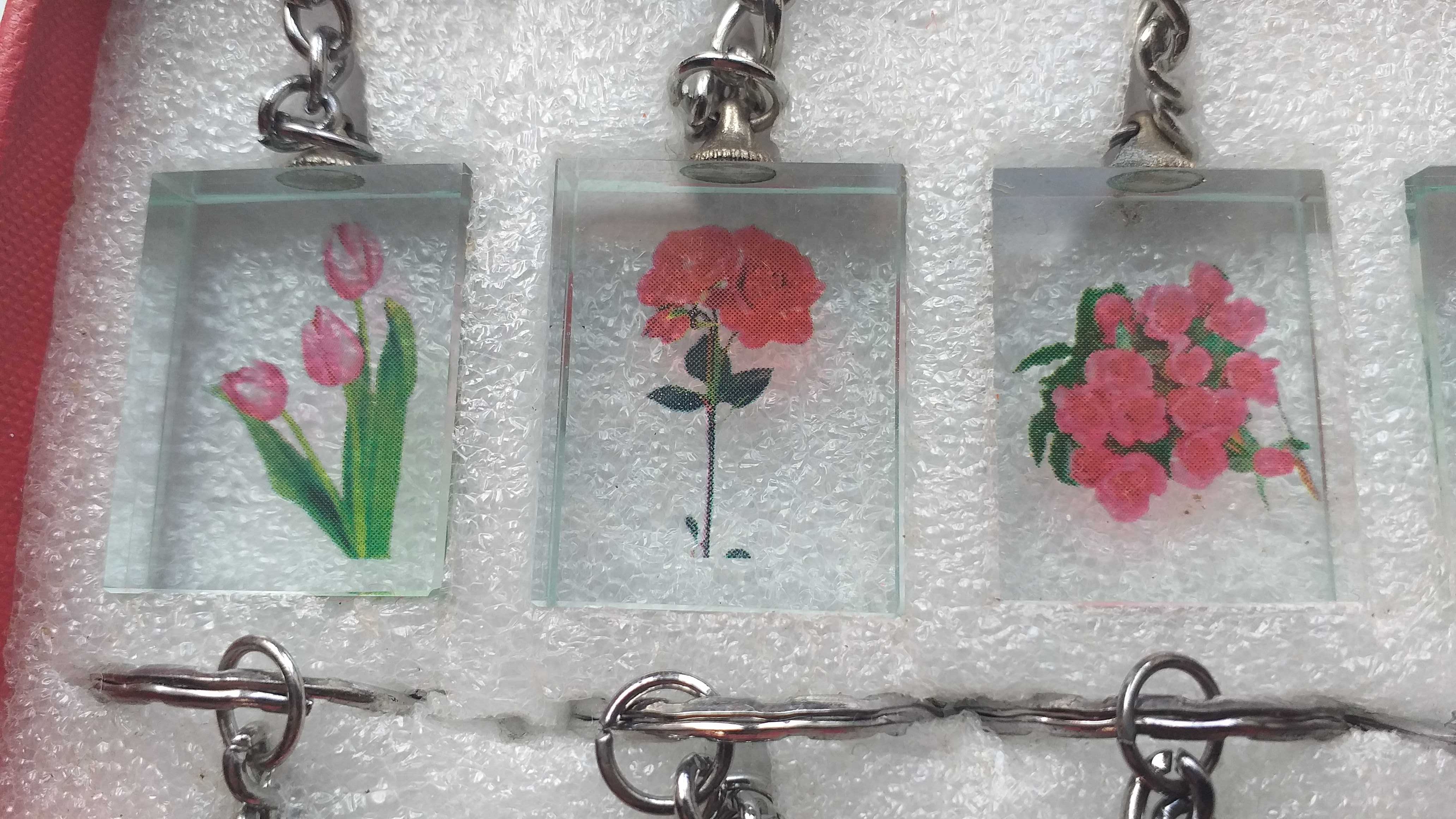 Porta-chaves - Flores + Signos - novos - portes incluidos