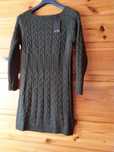 Sukienka,Sweter oliwkowy dłuższy oversize (S-M-L)
