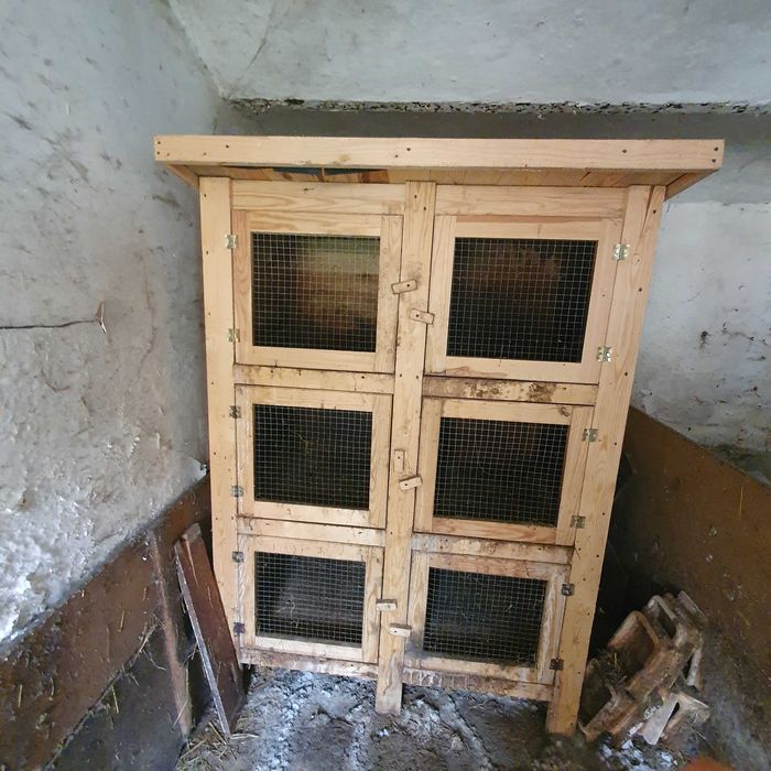 Klatka dla królików 6 stanowisk