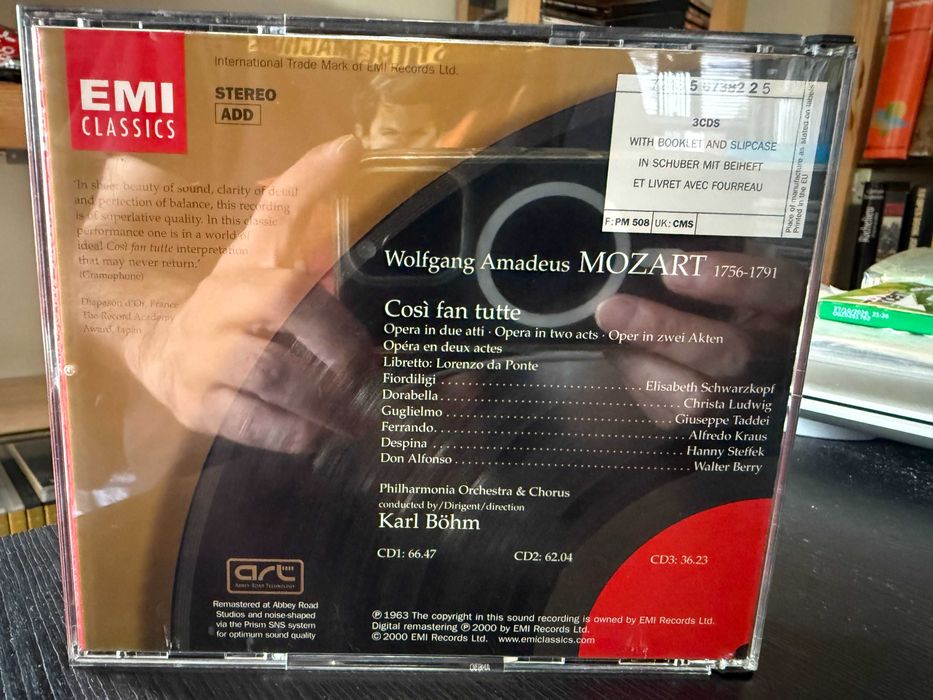 Mozart – Così Fan Tutte – Schwarzkopf, Ludwig, Kraus, Taddei – Böhm
