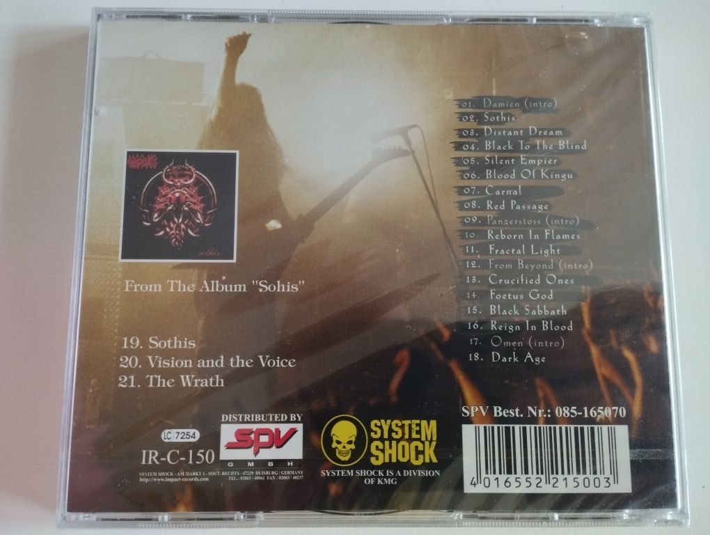 Vader - Live In Japan, System Shock ‎– IR-C-150, 2CD
Wydanie System Sh