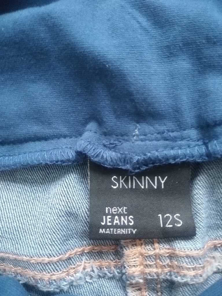 Spodnie ciążowe L 40 rurki skinny XL