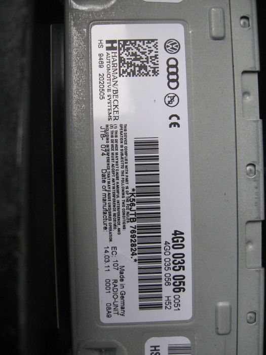 audi a6 c6 a6 c7 tuner radia wzmacniacz