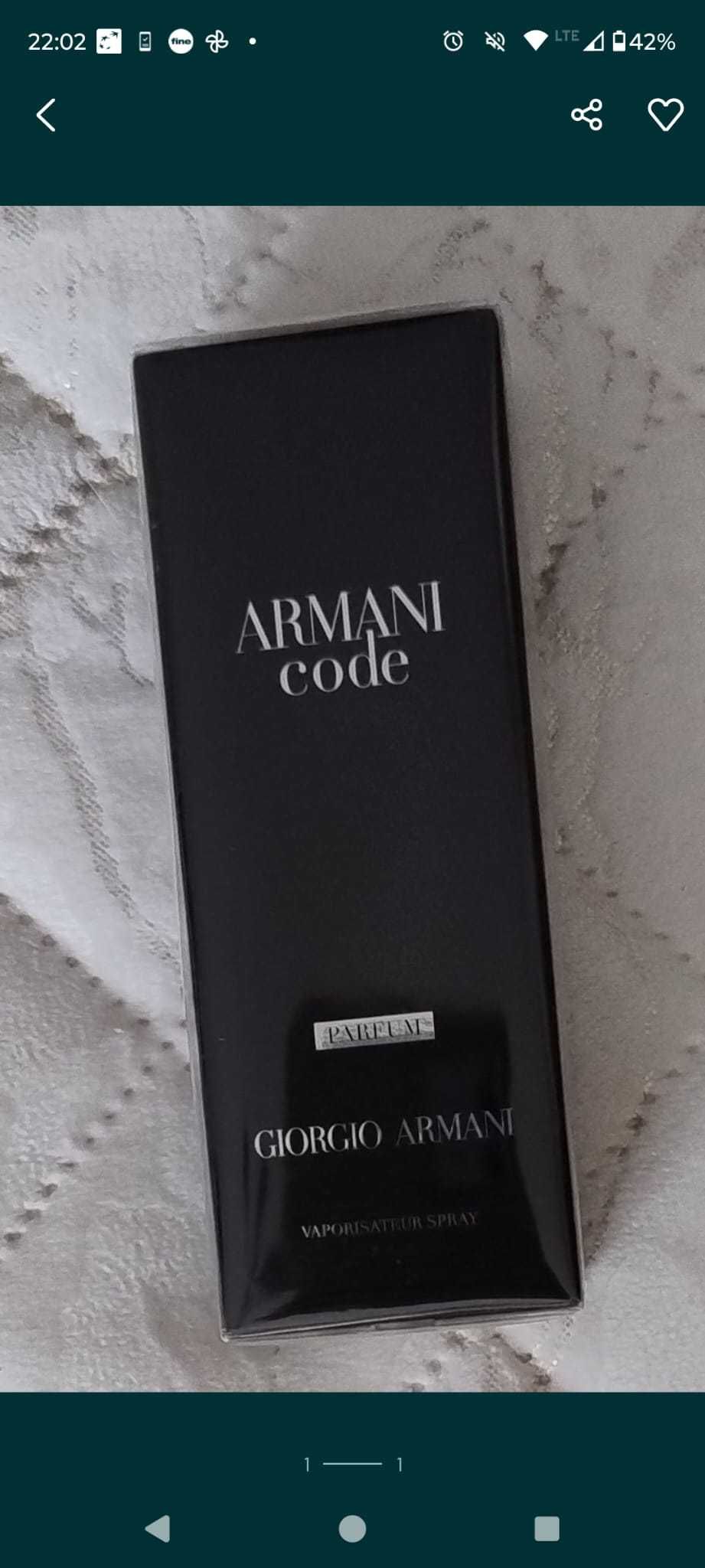 Nowy perfum Armani Code Giorgio Armani parfum