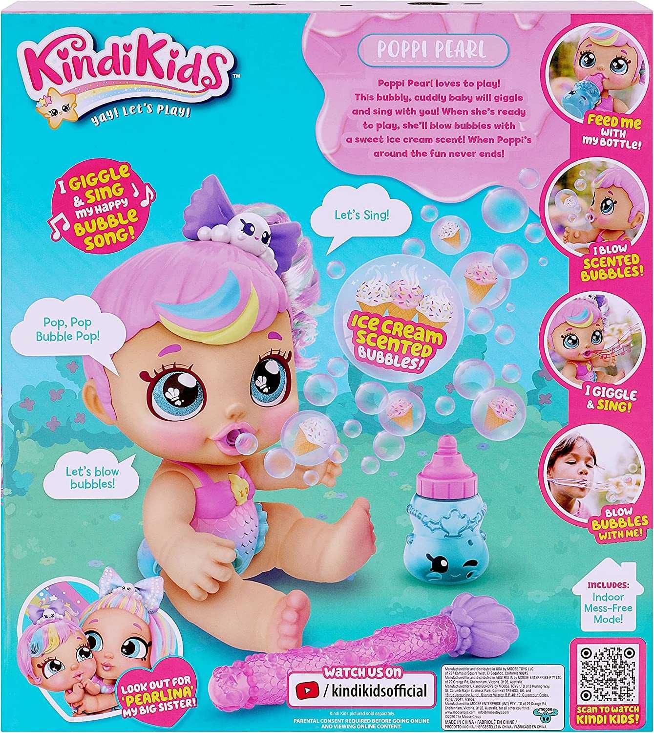 ОРИГИНАЛ! Кукла Кинди Кидс интерактивная пускает мыльные пузыри Poppi