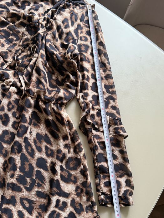 Сукня плаття літнє леопард принт нове S M