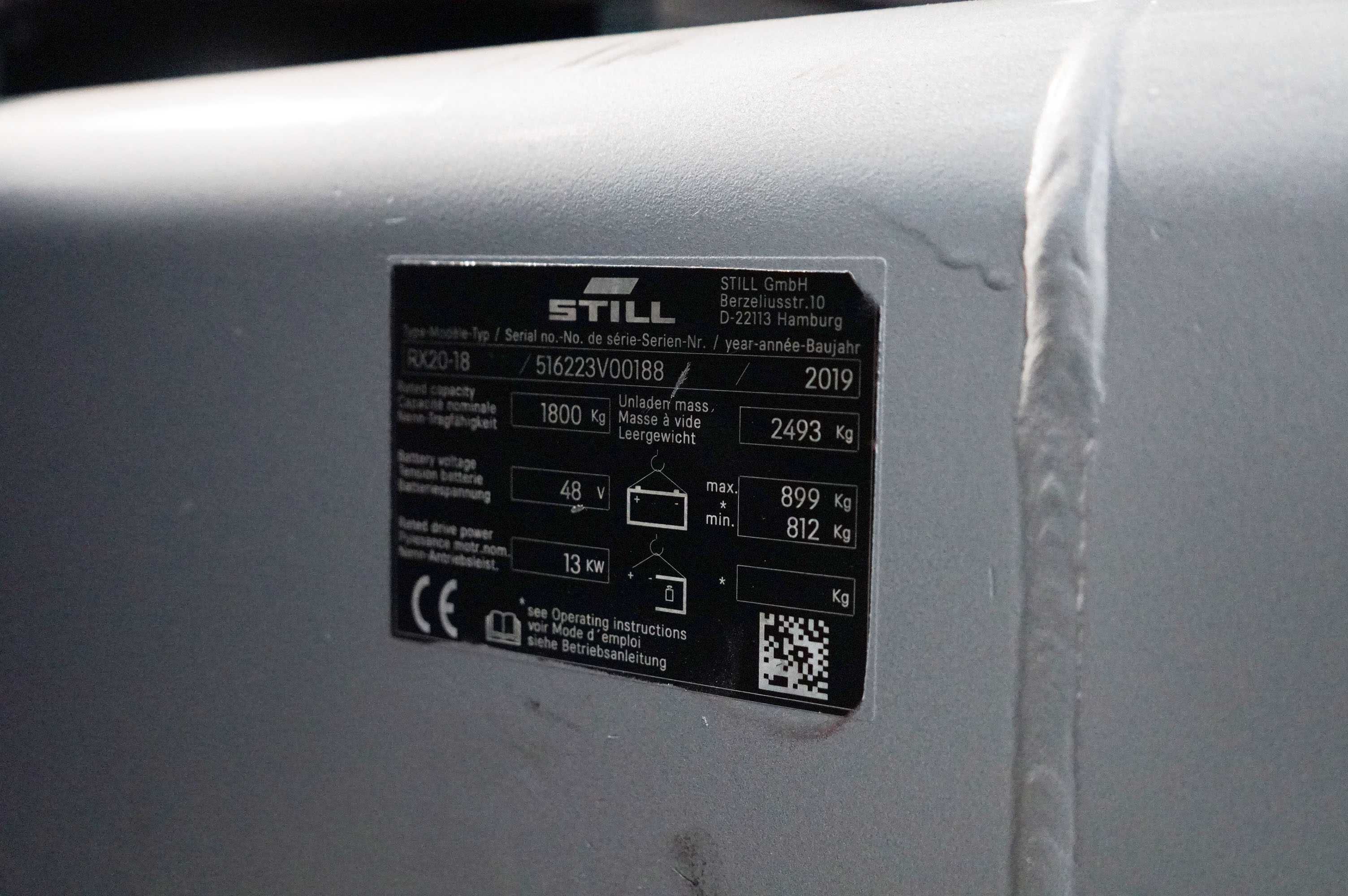 Empilhador elétrico Still RX20-18 de 1800 kg