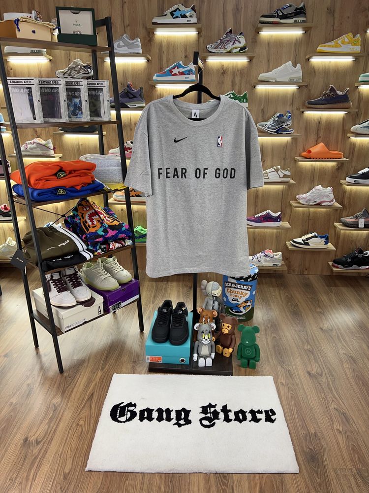 Футболка Fear Of God x Nike x Nba Gray