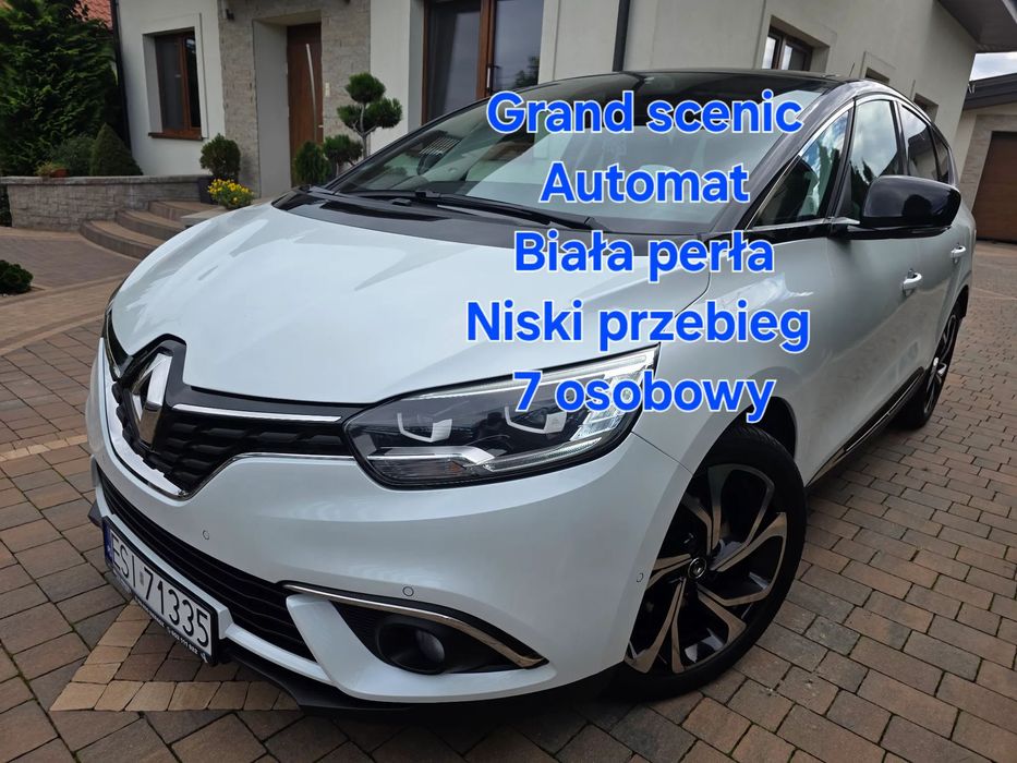 Renault Grand Scenic Niski przebieg * 7osobowy* Biała perła* Automat*