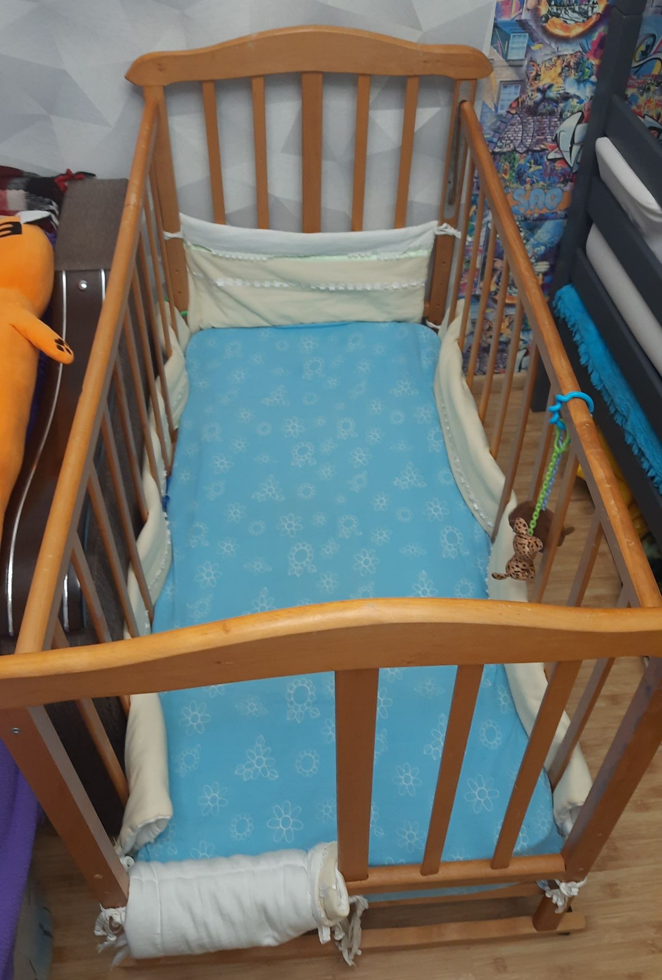 Ліжко дитяче 120×60 з матрацом