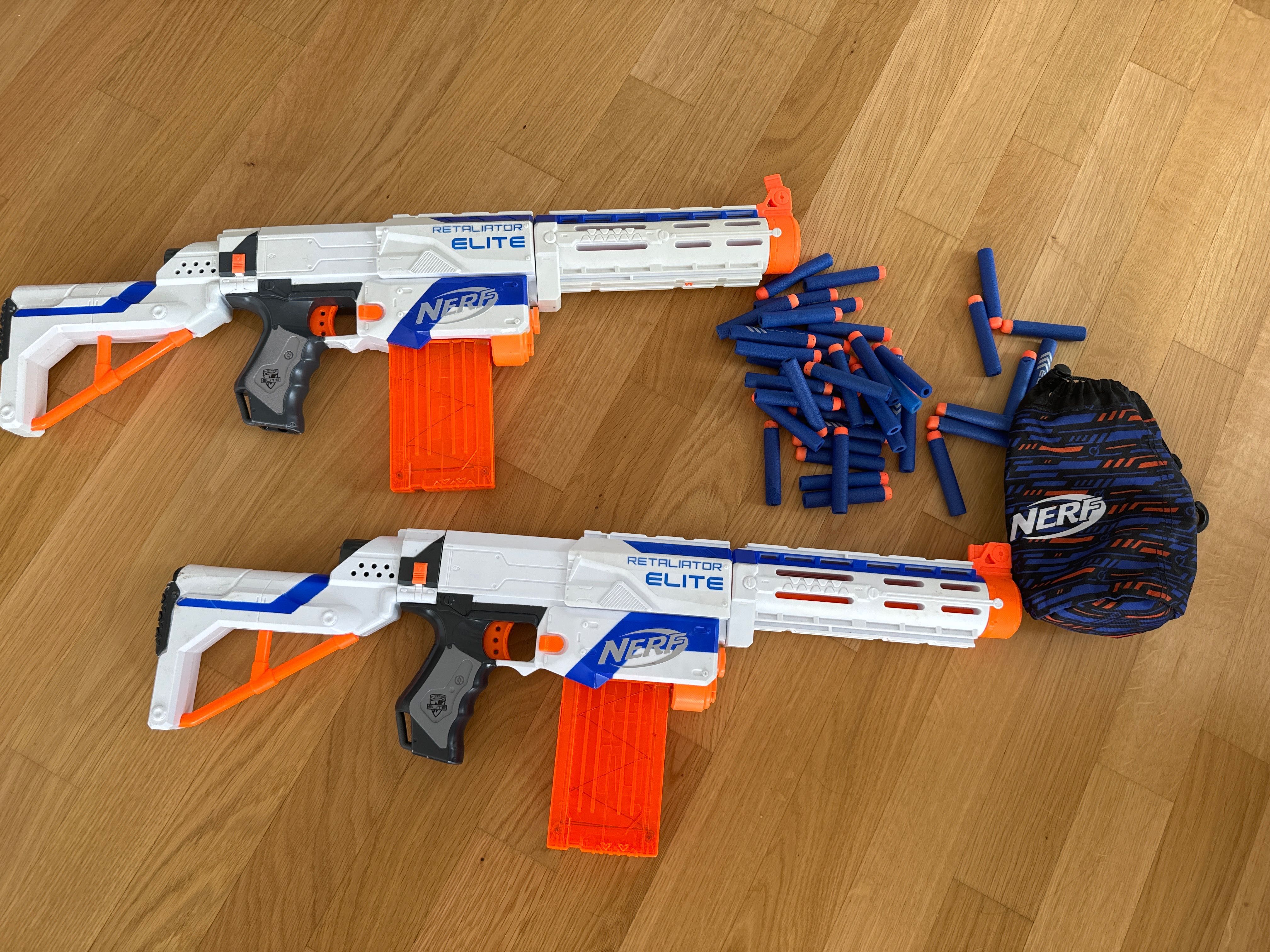 2 Бластера Nerf N-Strike Elite Retaliator Blaster з кульками