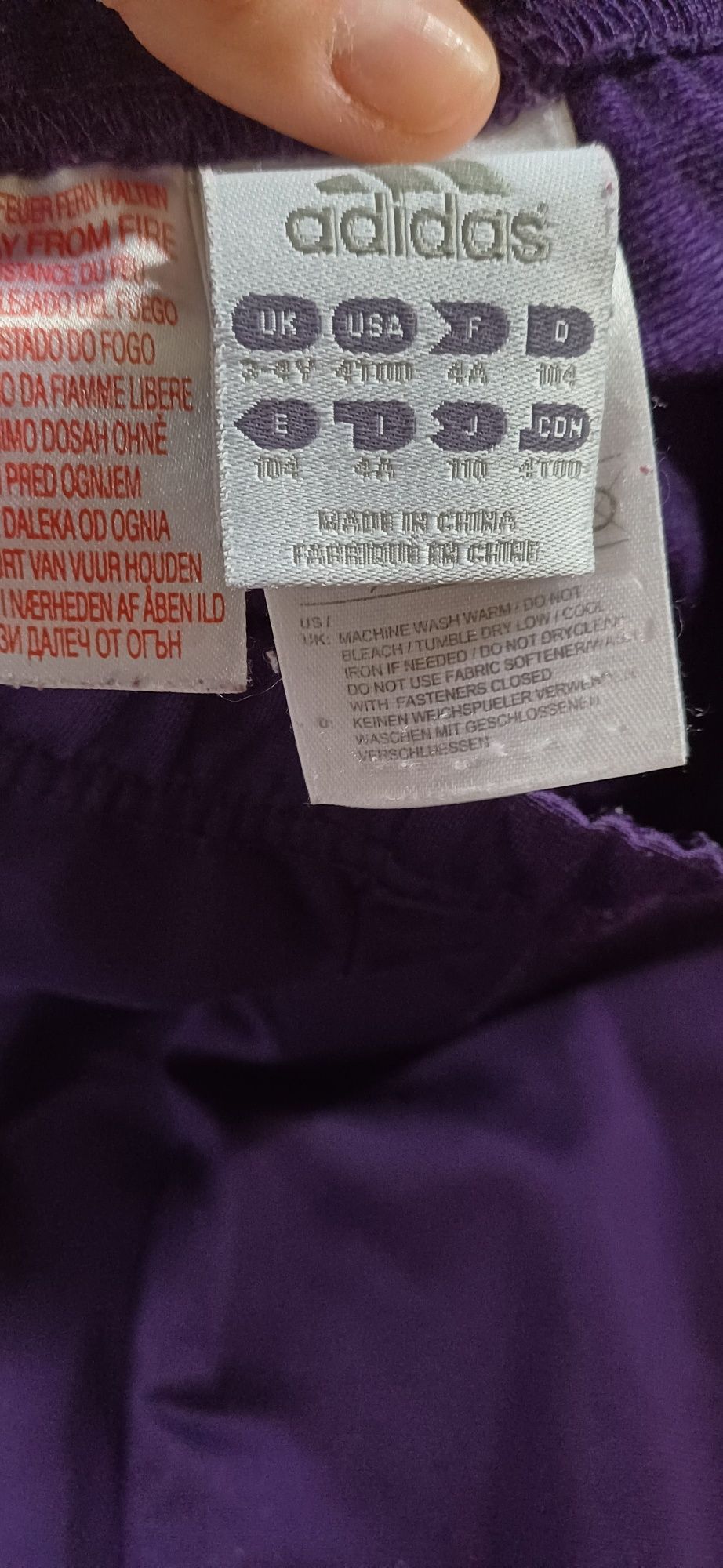 Spodnie dresowe adidas r.104/110