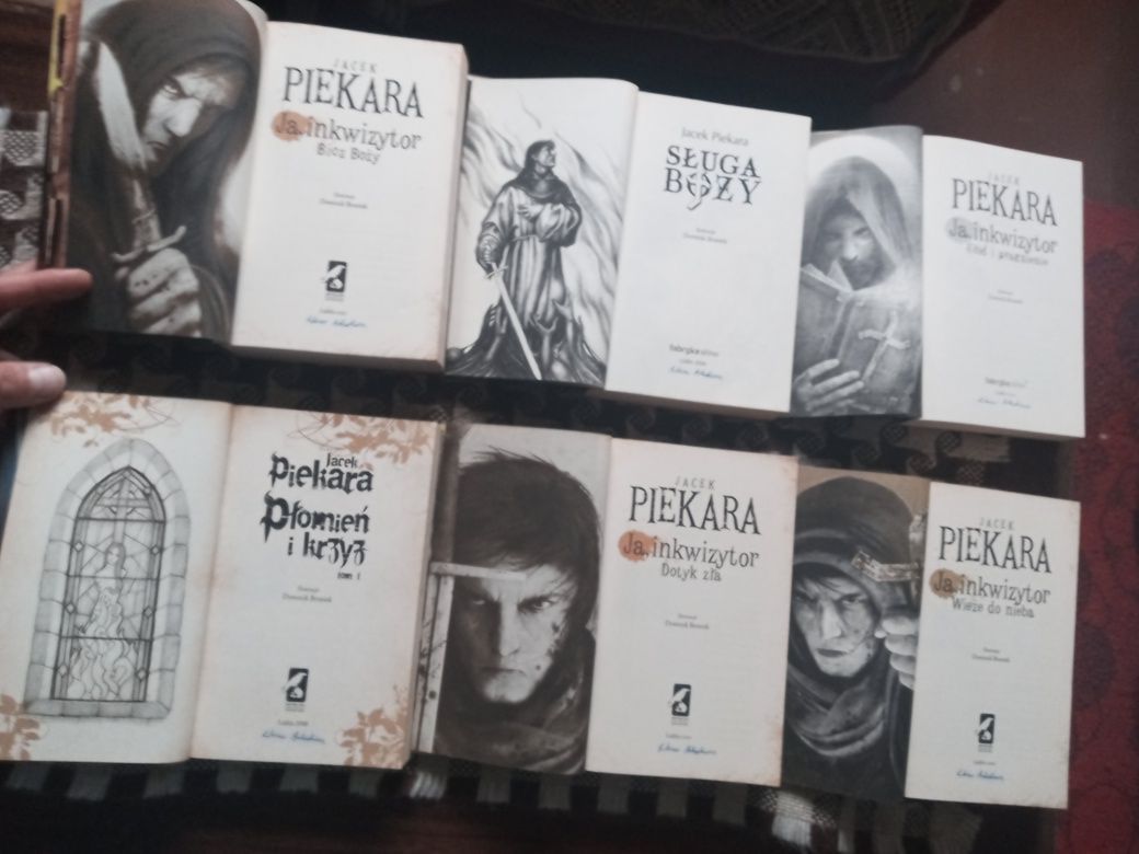 Jacek Piekara Cykl Inkwizytorski 6 tomów stan BDB miękkie wydania I