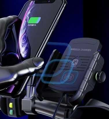 SUPORTE CELULAR/MOTO COM CARREGAMENTO POR INDUÇÃO