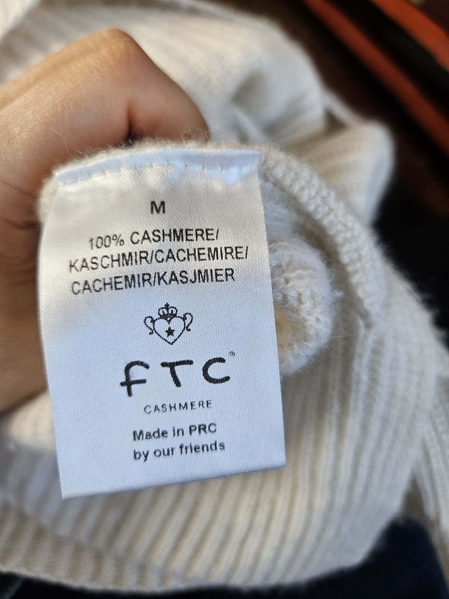 Ftc _ sweterek 100 % kaszmir M