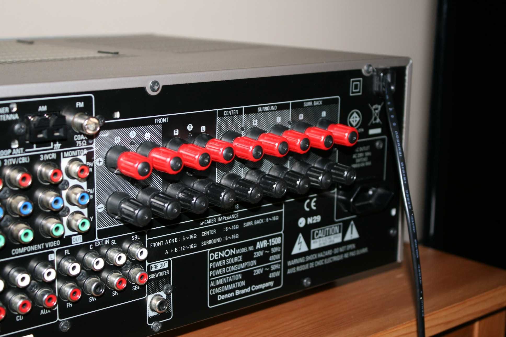 Mocny amplituner Denon AVR 1306 wzmacniacz do kolumn głośniików