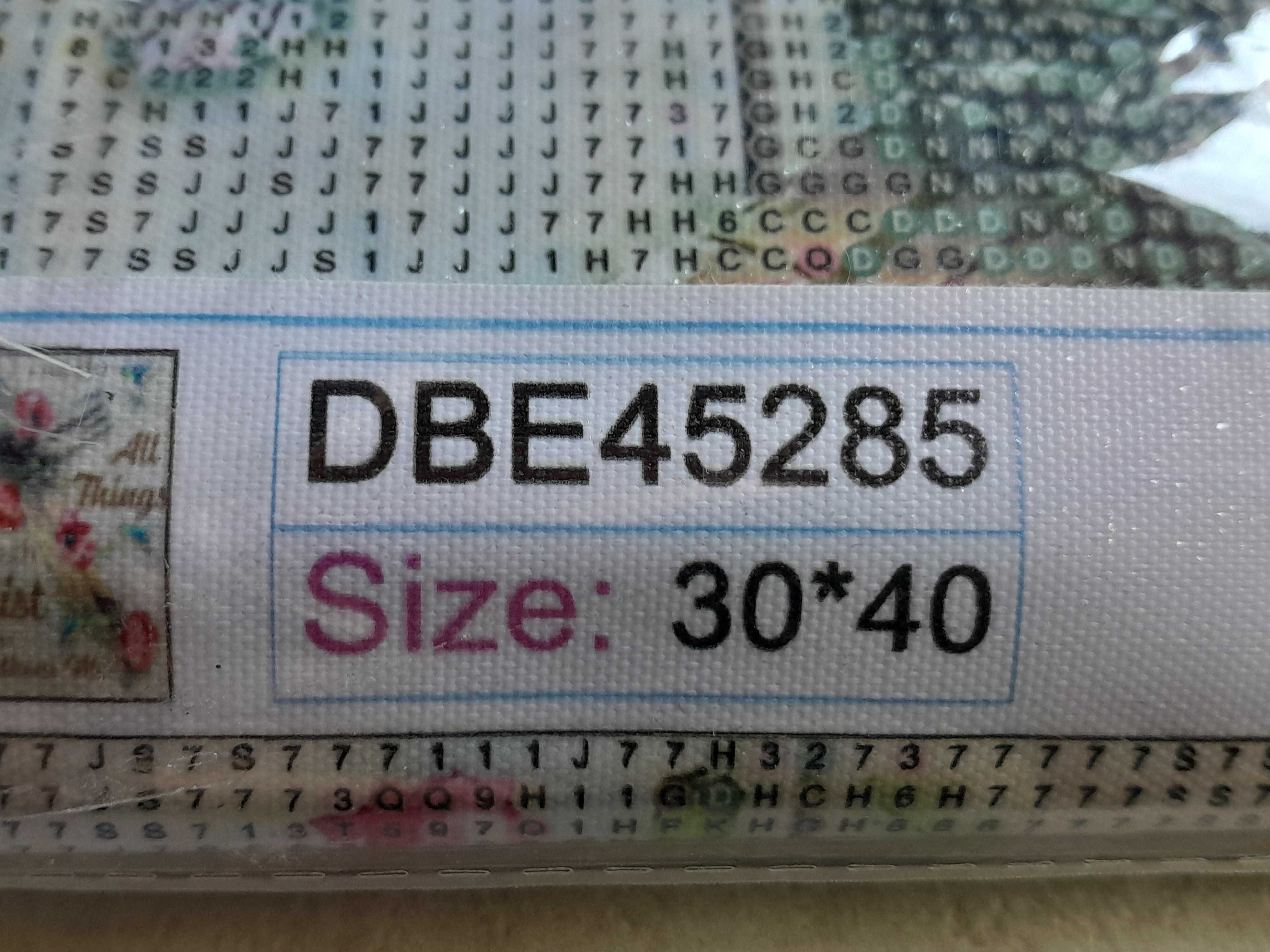 Domowa dekoracja ścienna wyklejanka diamentowa krzyż 30x40 nowa outlet